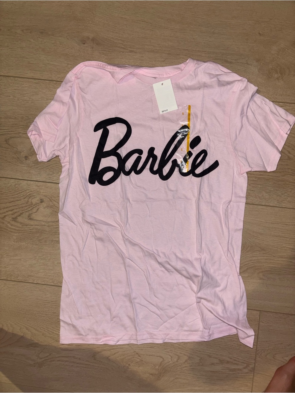 Barbie Light Pink Tee with Black Logo